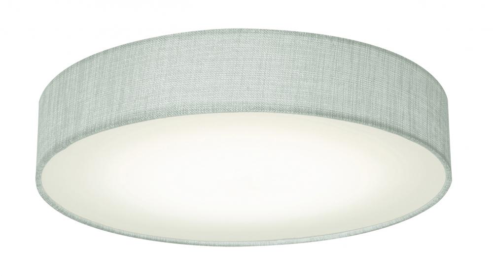 Ashland LED Flush Mount - 15'' - Grey Linen