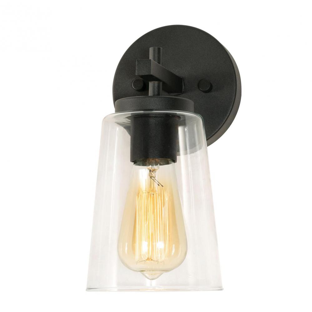 Joanna 1 Light Sconce 120V - Black