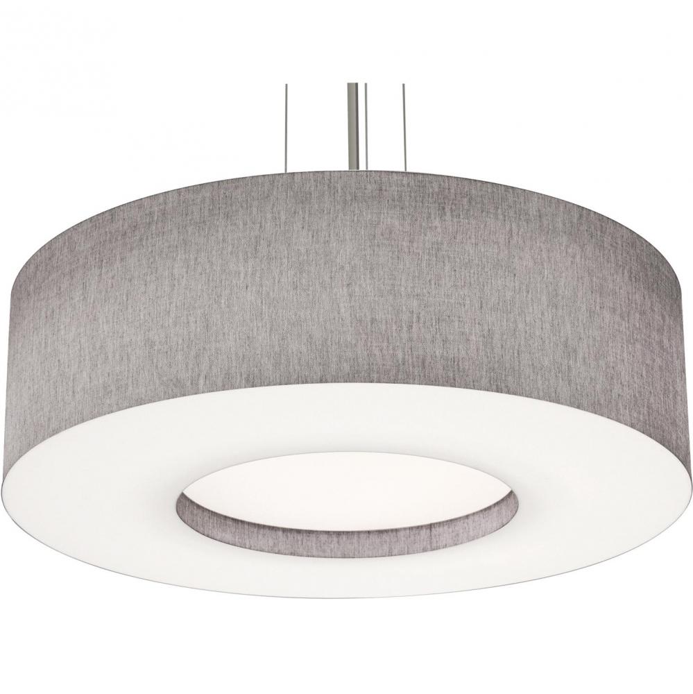 Montclair 30'' Med Base Pendant,BK w/ GY