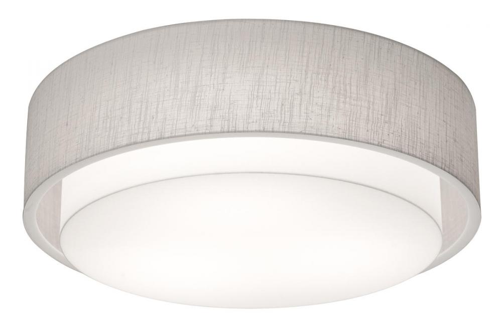 Sanibel 16'' LED Ceiling - White Finish Linen White Shade