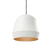 AFX Lighting, Inc. BRXP14MBWHGD - Bronx 14'' Medium Base Pendant 0V WHGD