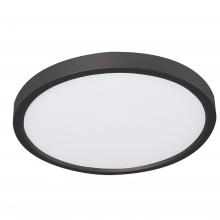 AFX Lighting, Inc. EGRF06LAJD1BK - EDGE ROUND FLUSHMOUNT LED 12W 720lm 120V