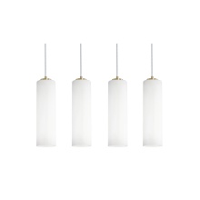 AFX Lighting, Inc. LEOP0412MBLBLNR4 - Leo 4 Light Linear Pendant, 120V, 60W, LB