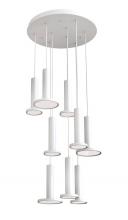 AFX Lighting, Inc. LNAP99L30D1WHRND9 - Luna 9 Light LED Round Pendant,120V,3000K,White