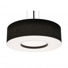 AFX Lighting, Inc. MCP2432MBBK-BK - Montclair 24'' Med Base Pendant,BK w/ BK