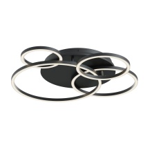 AFX Lighting, Inc. ORBF24LAJD1BK - Orbit 24'' LED Semi Flush Mount, 120V, 57W, 5 CCT, BK