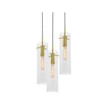 AFX Lighting, Inc. VSAP05MBLBRND3 - Vista 3 Light Round Pendant, 60W, LB