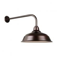  H-QSN15117-SA-145/QSNB-13-145 - 17" Gooseneck Light Warehouse Shade, QSNB-13 Arm