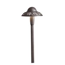Kichler 15857AZT30R - Pierced Dome 3000K LED Path Light Textured Architectural Bronze