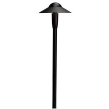 Kichler 15870BKT27R - 6" Dome 2700K LED Path Light Textured Black