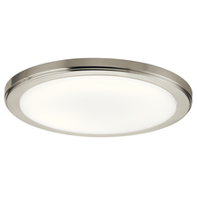 Kichler 44248NILED30 - Zeo 3000K LED 13" Round Flush Mount Brushed Nickel