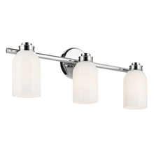 Kichler 55202CH - Shae 24.25" 3-Light Vanity Light with White Opal Glass in Chrome