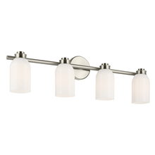 Kichler 55203NI - Shae 31" 4-Light Vanity Light with White Opal Glass in Brushed Nickel