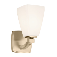 Kichler 55214CPZ - Marant 9.5" 1-Light Wall Sconce with Opal Glass in Champagne Bronze