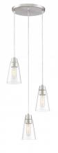 Designers Fountain 87830-3-SP - Echo 11.125" 3-Light Pendant