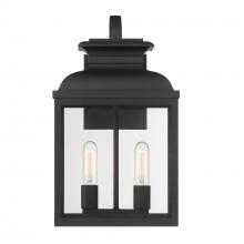 Designers Fountain D262M-11EW-BK - Milton 19" 2-Light Outdoor Wall Lantern