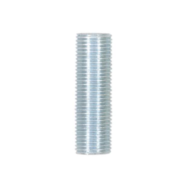 1/8 IP Steel Nipple; Zinc Plated; 3/8" Length; 3/8" Wide