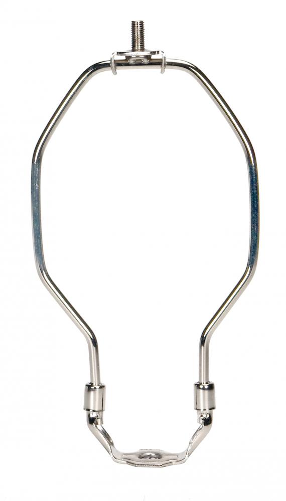 Light Duty Harp; Polished Nickel Finish; 5-1/2" Height; 1/8 IP Saddle; 1/4-27 Thread; 125 Carton