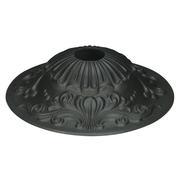 Cast Brass Canopy; Bronze Finish; 5-1/2" Diameter; 1-1/16" Center Hole; 1-1/2" Height