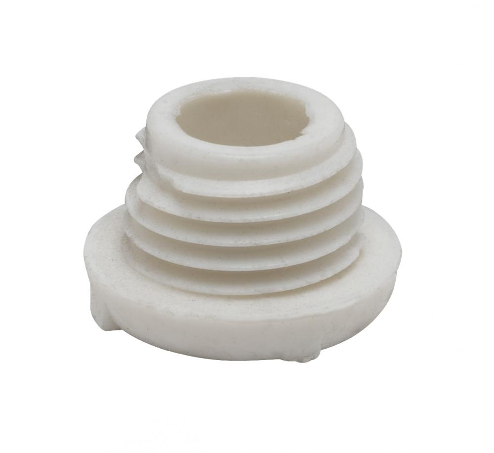 Plastic Bushing; 1/4 IP Male; White Finish