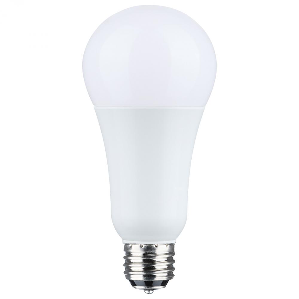 5/14/20 Watt A21 LED; 3-Way Lamp; White Finish; 3000K CCT; Medium Double Contact Base; 120 Volt