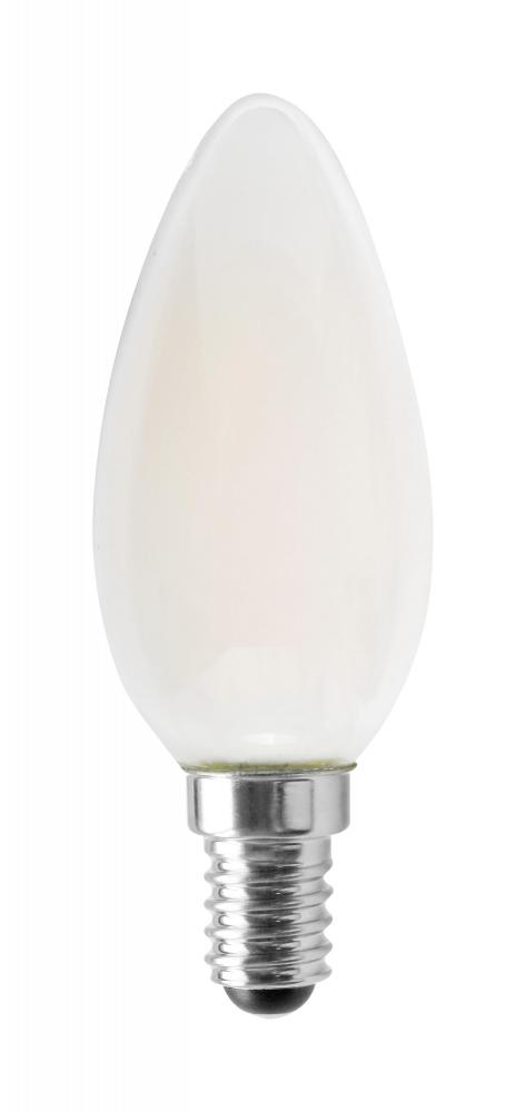 4.5 Watt; B11 LED; Frosted; 350 Lumens; 3000K; European base; 120 Volt