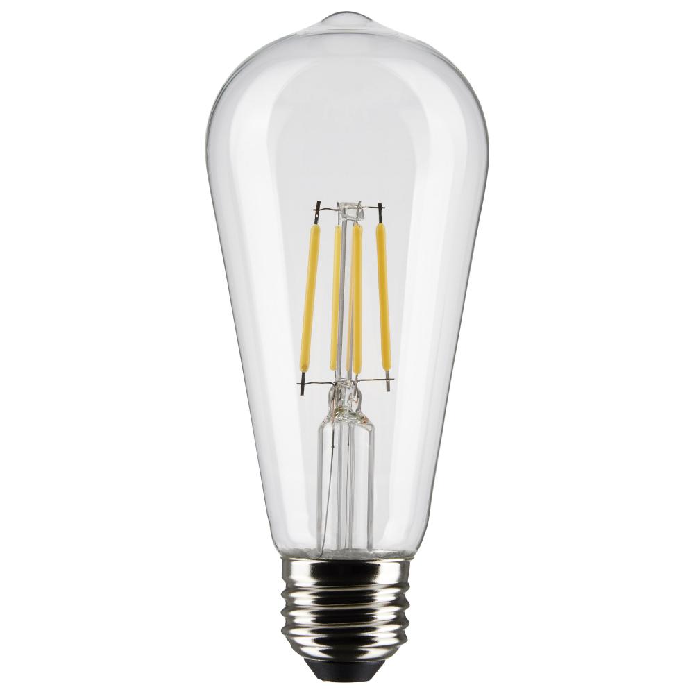 5 Watt ST19 LED; Clear; Medium base; 90 CRI; 3000K; 120 Volt