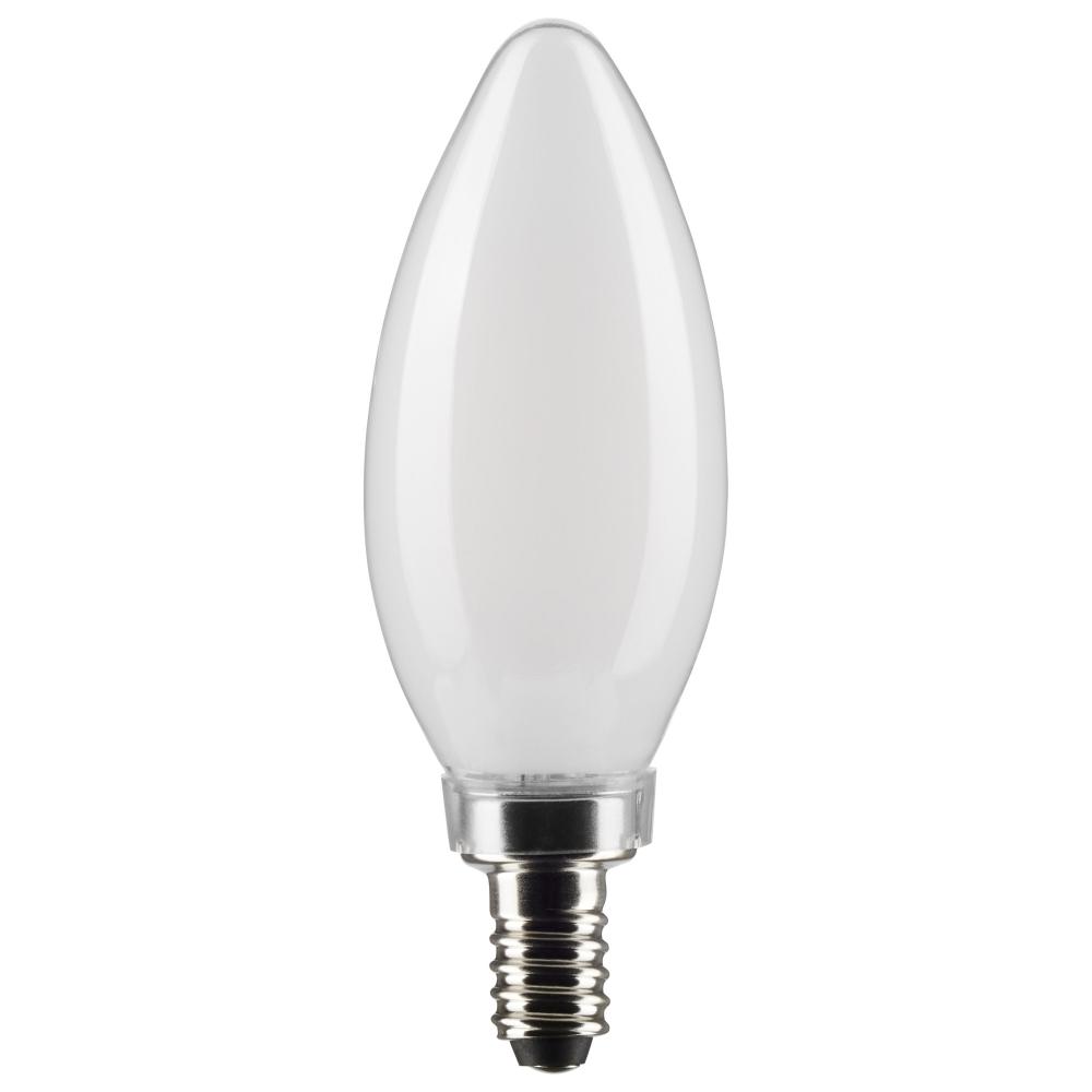 5.5 Watt B11 LED; Frosted; Candelabra Base; 5000K; 500 Lumens; 120 Volt; 2-Pack