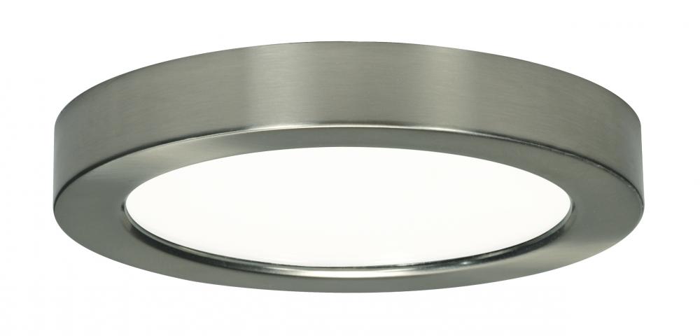 Blink - 13.5W- 7" Surface Mount LED - 3000K- Round Shape - Brushed Nickel Finish - 120V