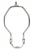 Satco Products Inc. 90/2242 - Light Duty Harp; Polished Nickel Finish; 4" Height; 1/8 IP Saddle; 1/4-27 Thread; 125 Carton