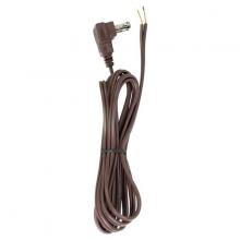 Satco Products Inc. 90/2324 - 8 Foot 18/2 SPT-2 105C Flat Plug Cord Set; Brown Finish; 36" Hank; 200 Carton; Molded Plug;