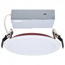 Satco Products Inc. S11866R1 - 13 Watt LED; Fire Rated 6 Inch Direct Wire Slim Fit Flat Face Downlight; Round Shape; White Finish