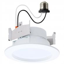 Satco Products Inc. S11895 - 6.5/8/9.3 Watt LED Downlight Retrofit; 27K/30K/35K/40K/50K CCT; 4 Inch; Regressed Wafer; Round;
