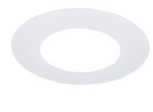 Satco Products Inc. S13542 - 8'' Flat Goof Ring for Commercial Downlights, Round, White Finish, 12.50 OD, 7.38 ID, 0.032