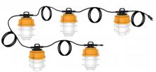 Satco Products Inc. S8976 - 100 Watt LED High lumen industrial / commercial LED string light; 5 inter-connected lamps; 5000K;