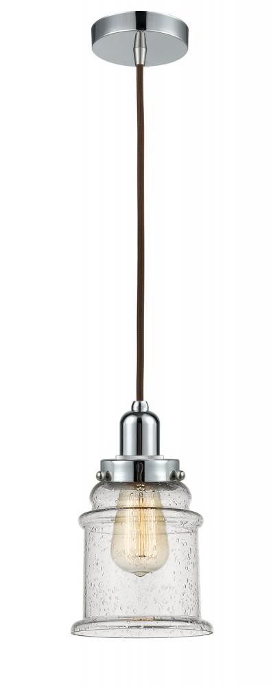 Whitney - 1 Light - 8 inch - Polished Chrome - Cord hung - Mini Pendant