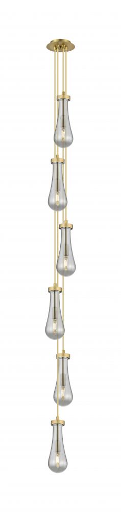 Owego - 6 Light - 7 inch - Brushed Brass - Multi Pendant