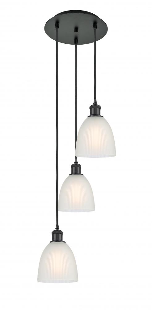 Castile - 3 Light - 13 inch - Matte Black - Cord Hung - Multi Pendant