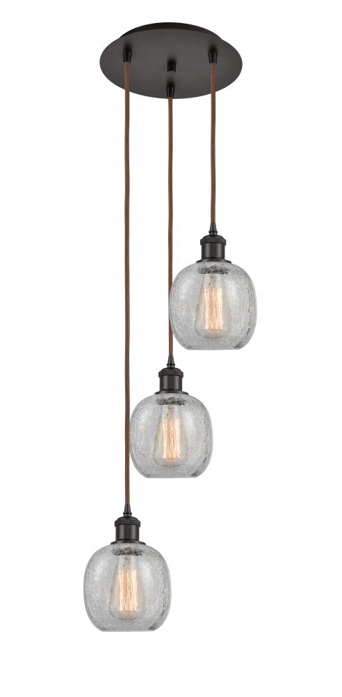 Belfast - 3 Light - 13 inch - Oil Rubbed Bronze - Cord Hung - Multi Pendant