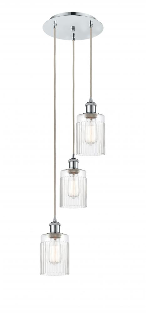 Hadley - 3 Light - 11 inch - Polished Chrome - Cord Hung - Multi Pendant