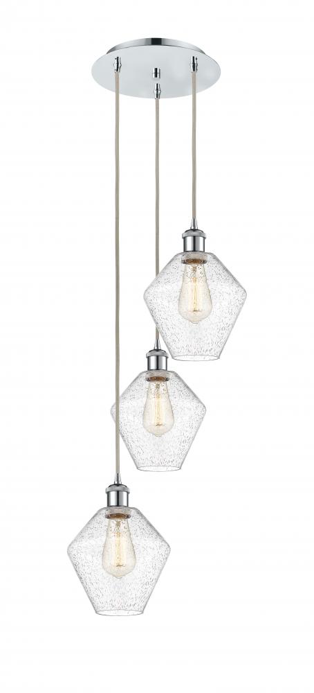 Cindyrella - 3 Light - 15 inch - Polished Chrome - Cord Hung - Multi Pendant