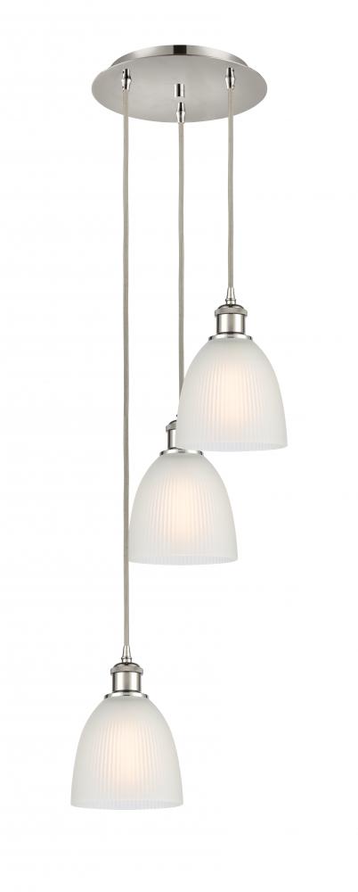 Castile - 3 Light - 13 inch - Polished Nickel - Cord Hung - Multi Pendant