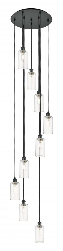 Crown Point - 9 Light - 19 inch - Matte Black - Multi Pendant