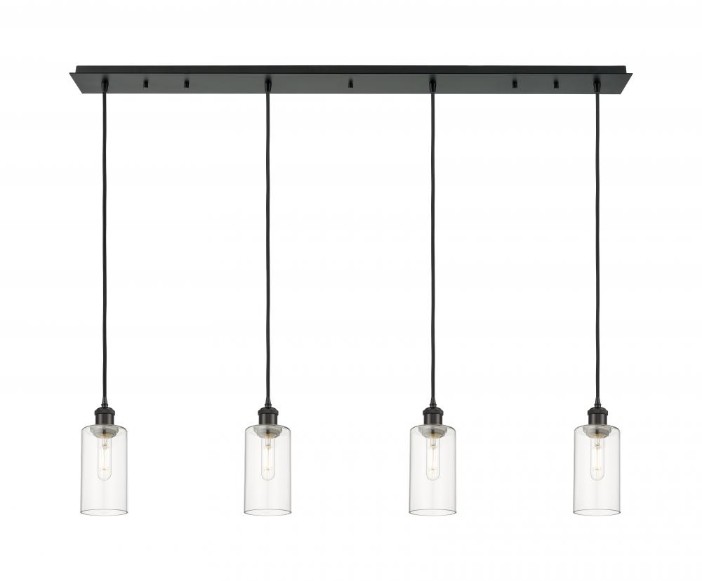 Crown Point - 4 Light - 49 inch - Matte Black - Linear Pendant