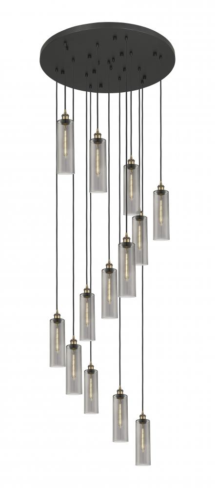 Crown Point - 13 Light - 32 inch - Brushed Brass - Multi Pendant
