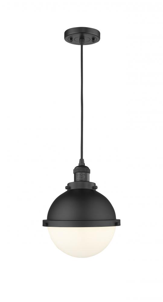 Hampden - 1 Light - 9 inch - Matte Black - Cord hung - Mini Pendant