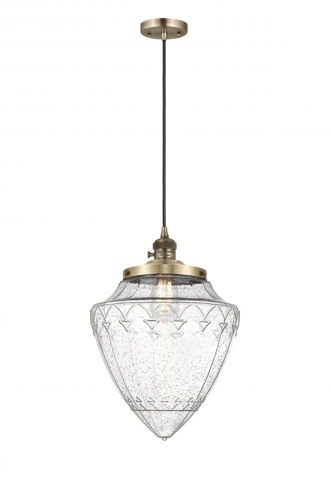 Bridgeton - 1 Light - 16 inch - Antique Brass - Cord hung - Mini Pendant