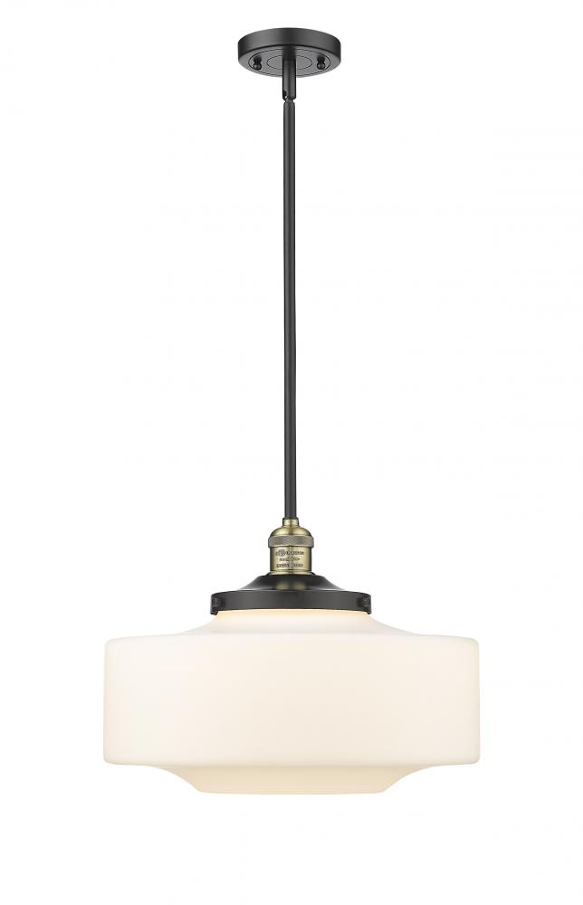 Bridgeton - 1 Light - 16 inch - Black Antique Brass - Stem Hung - Mini Pendant