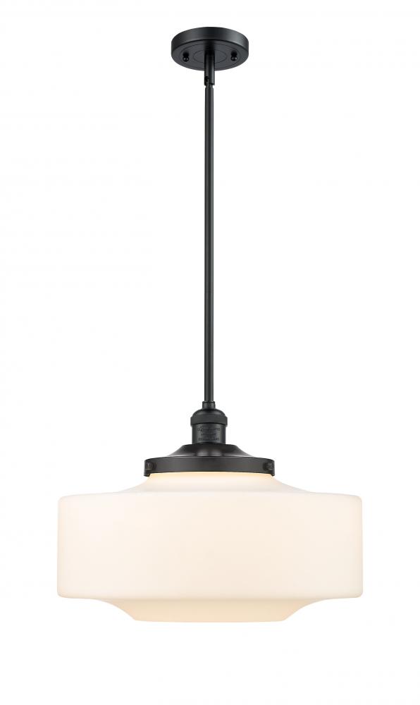 Bridgeton - 1 Light - 12 inch - Matte Black - Stem Hung - Mini Pendant