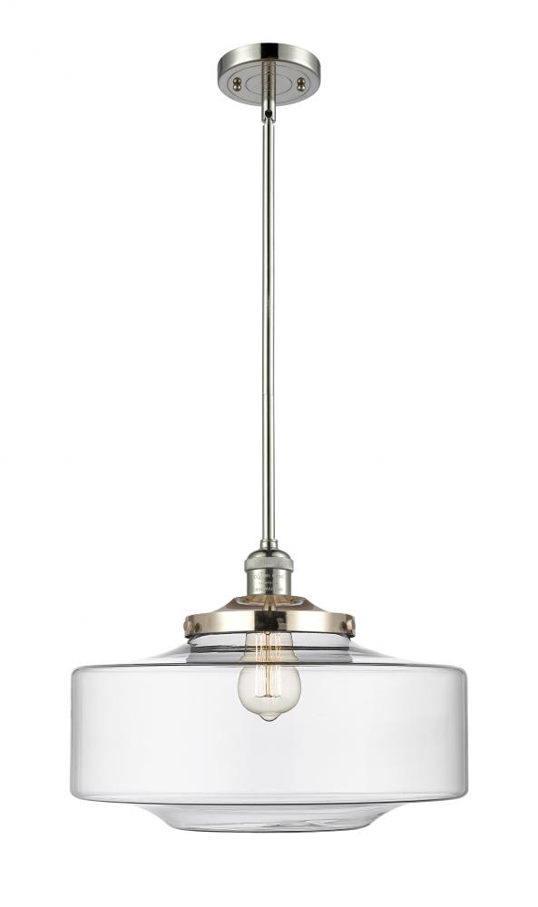 Bridgeton - 1 Light - 16 inch - Polished Nickel - Stem Hung - Mini Pendant